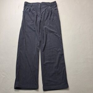 Halara AuraCord High Waisted Wide Leg Corduroy Pants Gray Pleated SZ L Tall  NEW